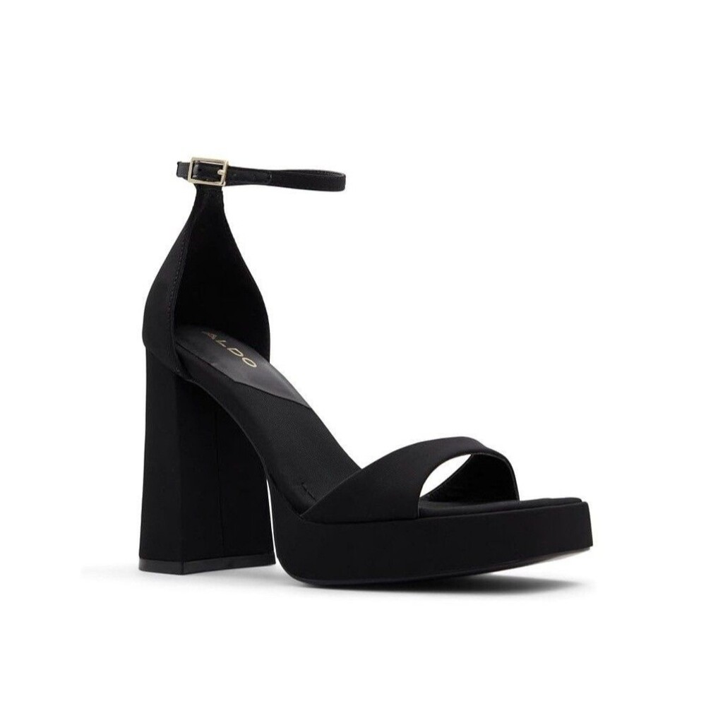 ALDO Womens 7 B Black Montag Platform Block Heels NIB XK6